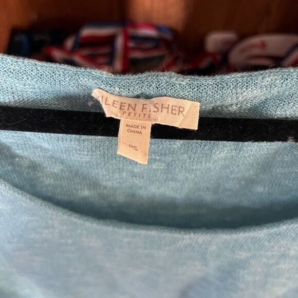 EILEEN FISHER LINEN COTTON TANK - Picture 2 of 4